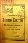 Geschichte der Olmützer Kunstuhr zur fünften Wiederherstellung derselben im Jahre 1898